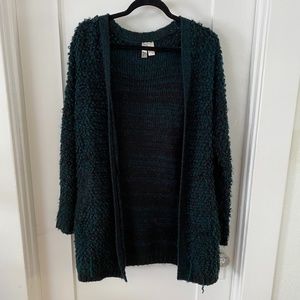 Dark Green Oversize Cardigan